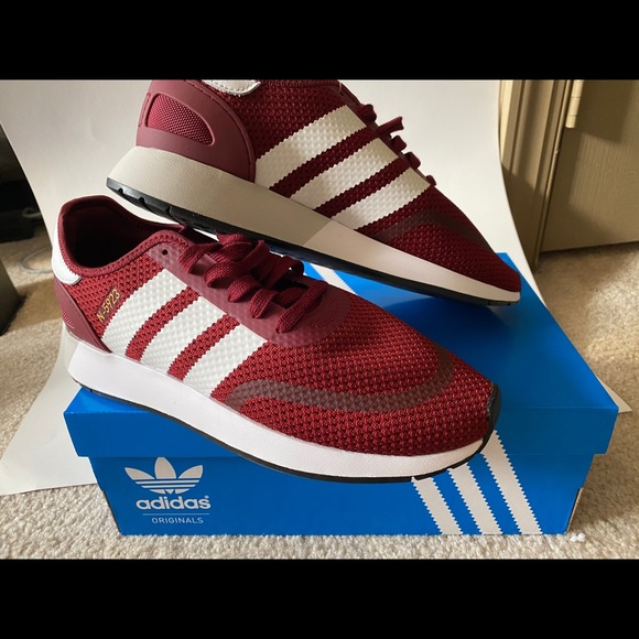 burgundy adidas shoes mens